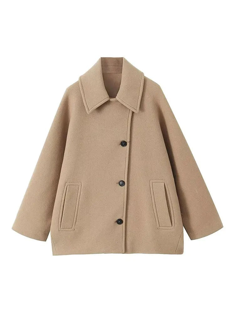 Manteau Peacoat grande taille double boutonnage pour femme