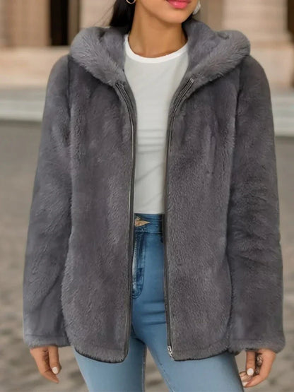 Selina - Veste sweat polaire à capuche chaude