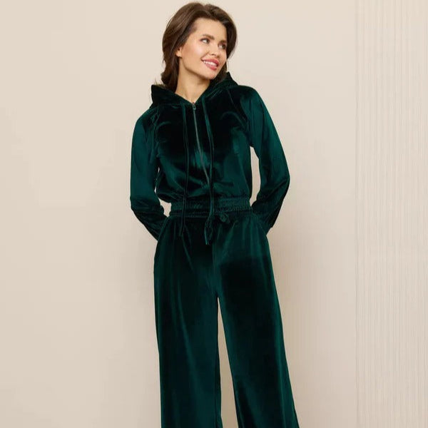 Ensemble douillet en polaire : sweat à capuche et pantalon de jogging confortables