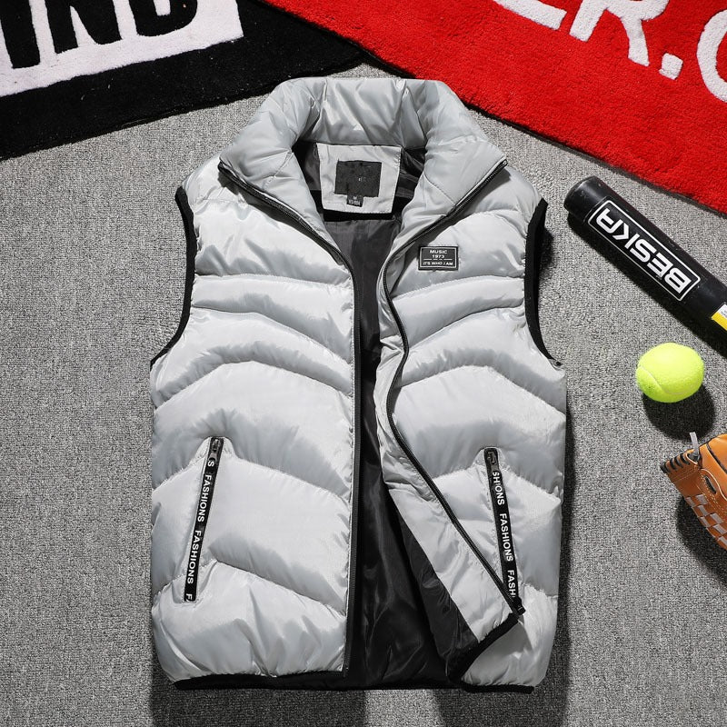 Doudoune sans manches pour homme, style urbain