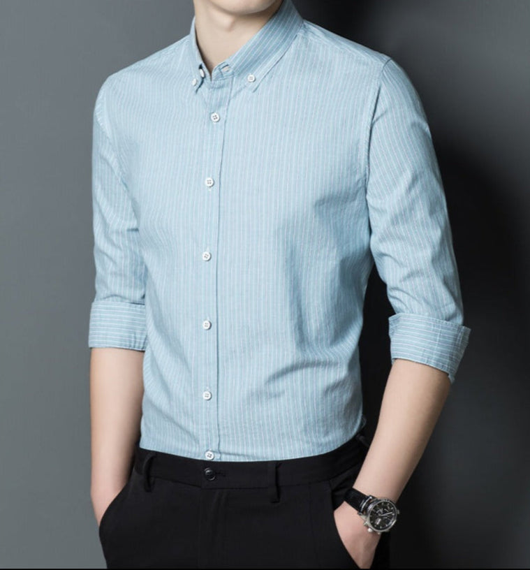 Vêtements masculins élégants Slim Fit à rayures