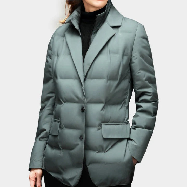 Coupe-vent Femme Élégant Isolé Coupe Ajustée