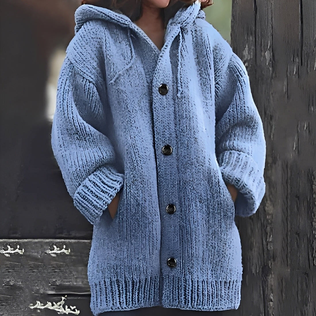 Écharpe pour femme Gilet Capuche Confortable