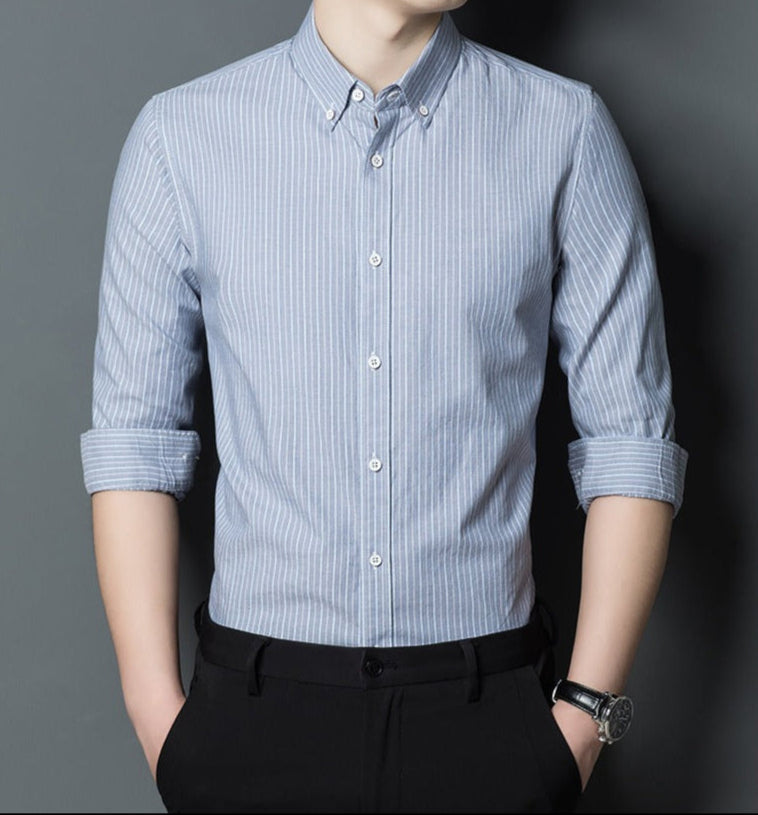 Vêtements masculins élégants Slim Fit à rayures