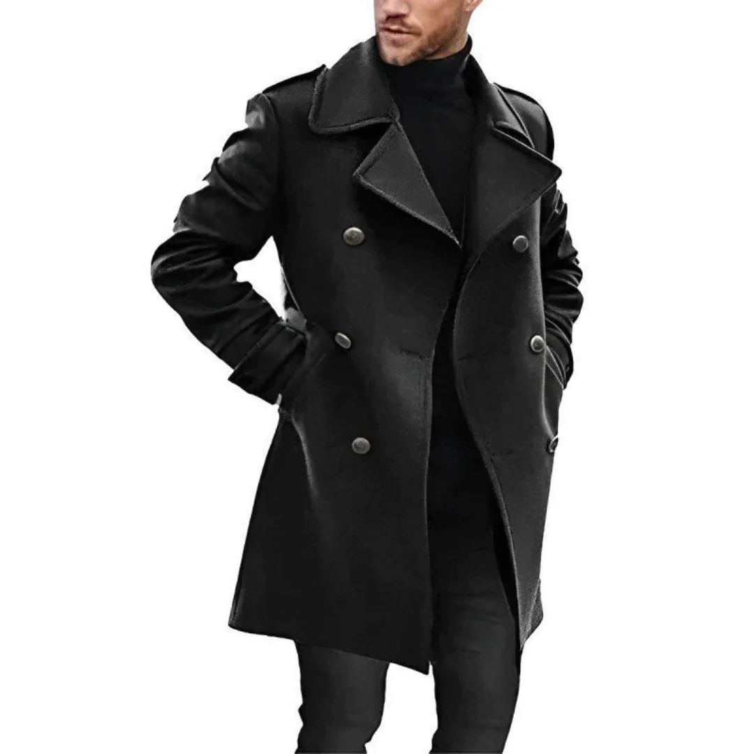 Élégant manteau femme en laine mélangée sur mesure