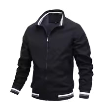 Blouson aviateur coupe-vent Coupe décontractée Fermeture éclair