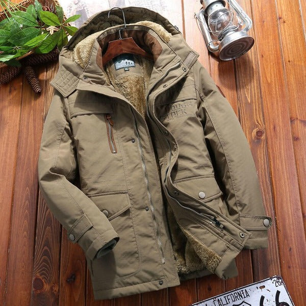 Veste d'hiver chaude grande taille polaire capuche