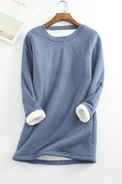 Sweatshirt Confortable Femme Coupe Ample Polaire Douce