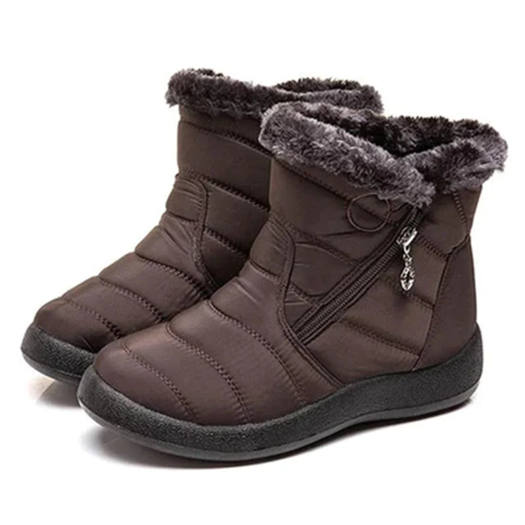Bottines chaudes femme Doublure en fausse fourrure douce