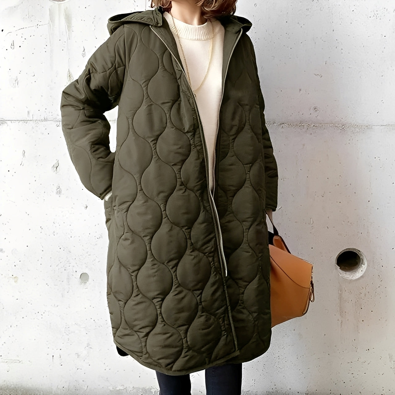 Parka d'hiver pratique à capuche moderne