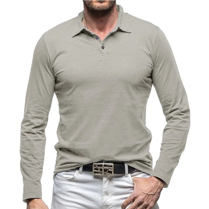 Chemise homme élégante coupe slim manches longues boutonnée