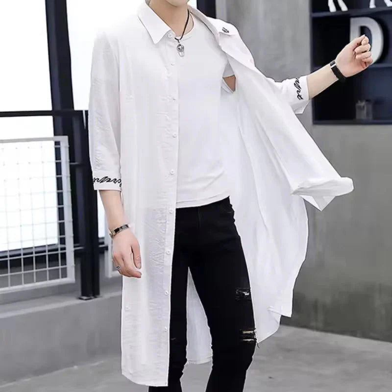 Gunnar - Grand trench-coat en mélange de coton