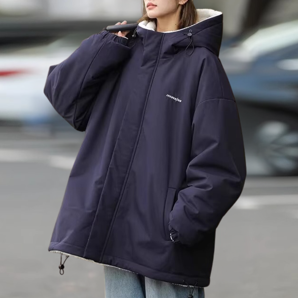 Doudoune femme chaude réversible