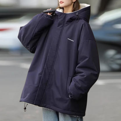 Doudoune femme chaude réversible