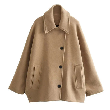 Manteau de luxe pour femme en laine cachemire