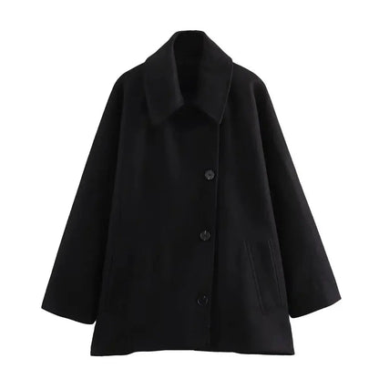 Manteau de luxe pour femme en laine cachemire