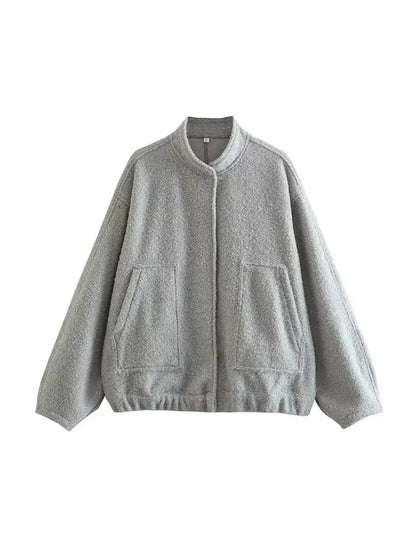 Veste teddy oversize moderne minimaliste