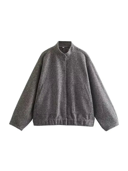 Veste teddy oversize moderne minimaliste