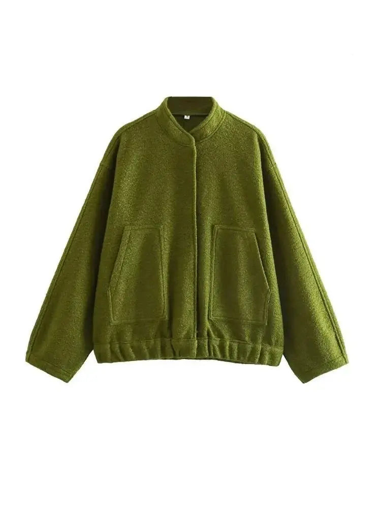 Veste teddy oversize moderne minimaliste