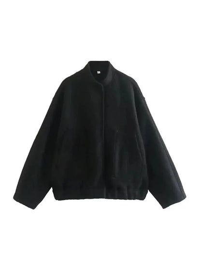 Veste teddy oversize moderne minimaliste