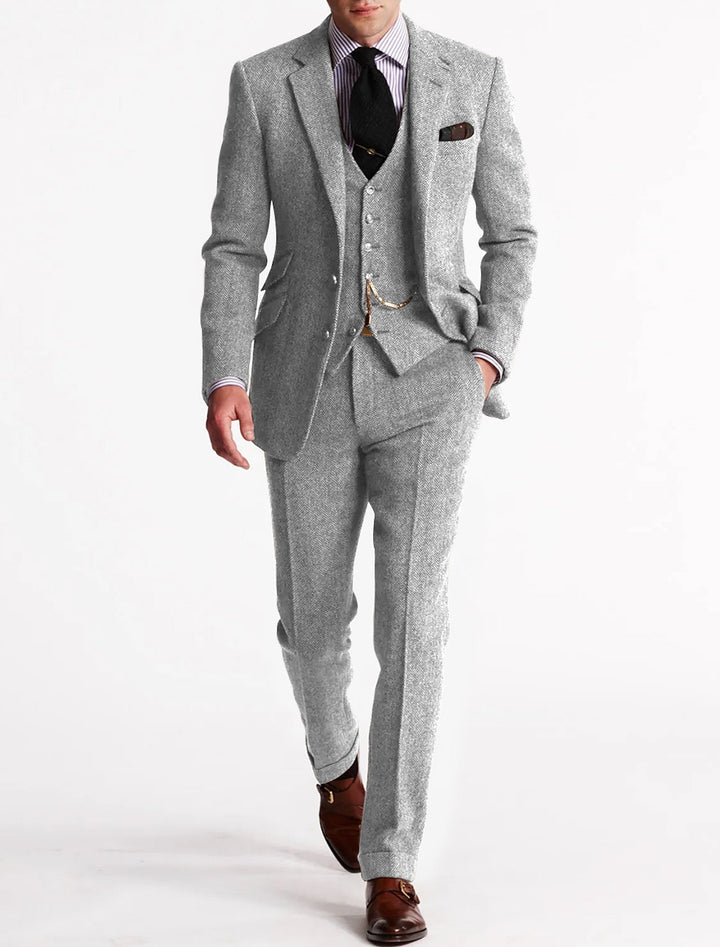 Ensemble de costume 3 pièces élégant pour homme