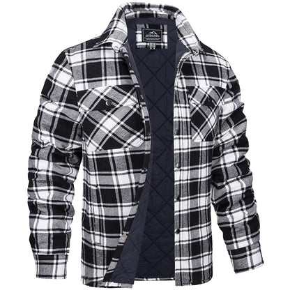 Veste de bûcheron à carreaux rustique pour homme