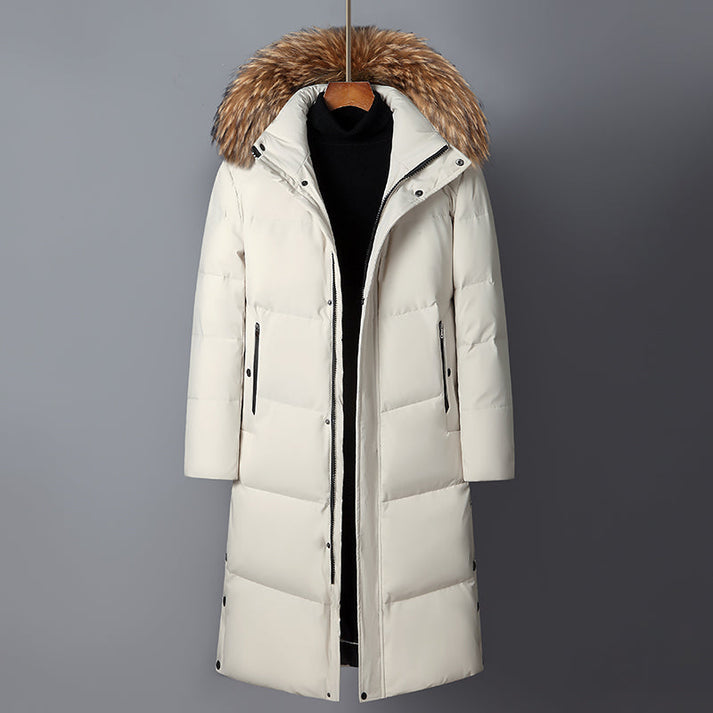 Damen Winterjacke Lang Schwarz Elegante - IdealeKleiden