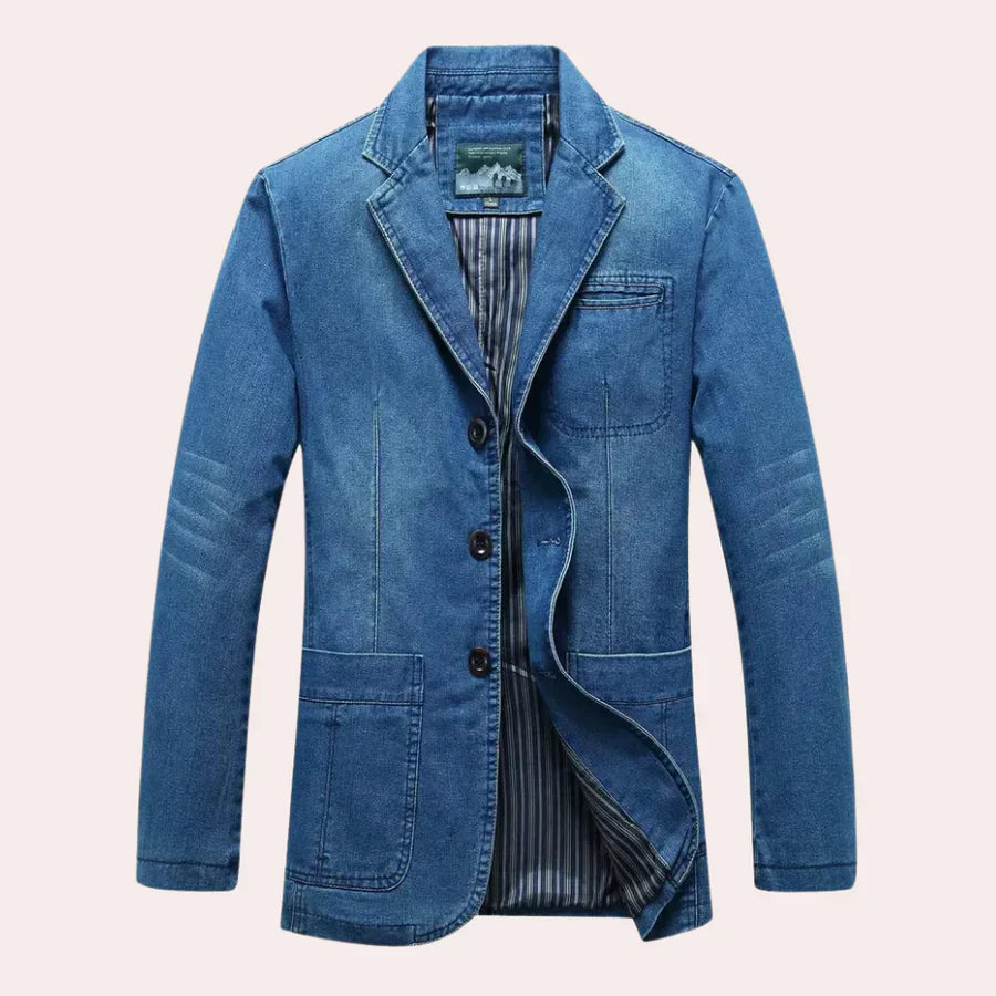 Blazer en jean élégant pour hommes Style moderne
