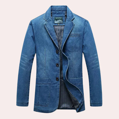 Blazer en jean élégant pour hommes Style moderne