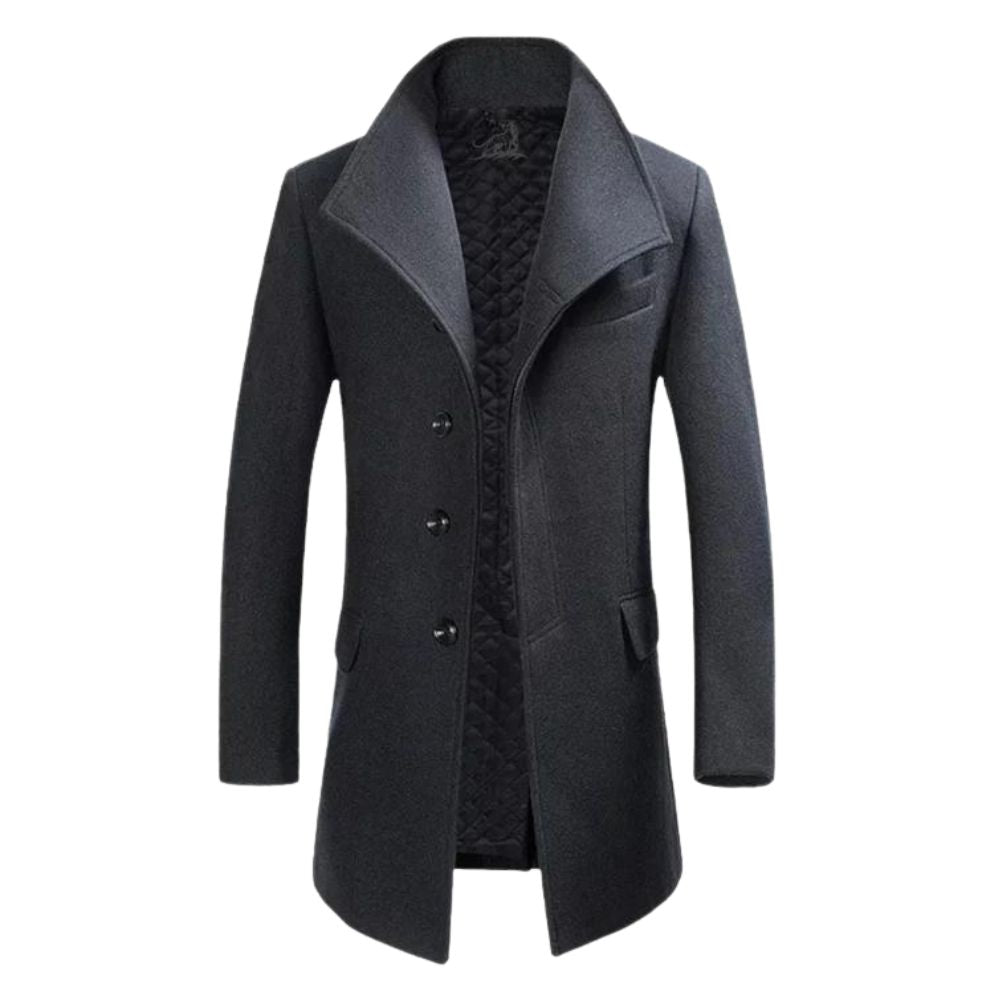 Élégance masculine avec un manteau en laine stylé