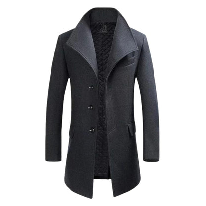 Élégance masculine avec un manteau en laine stylé