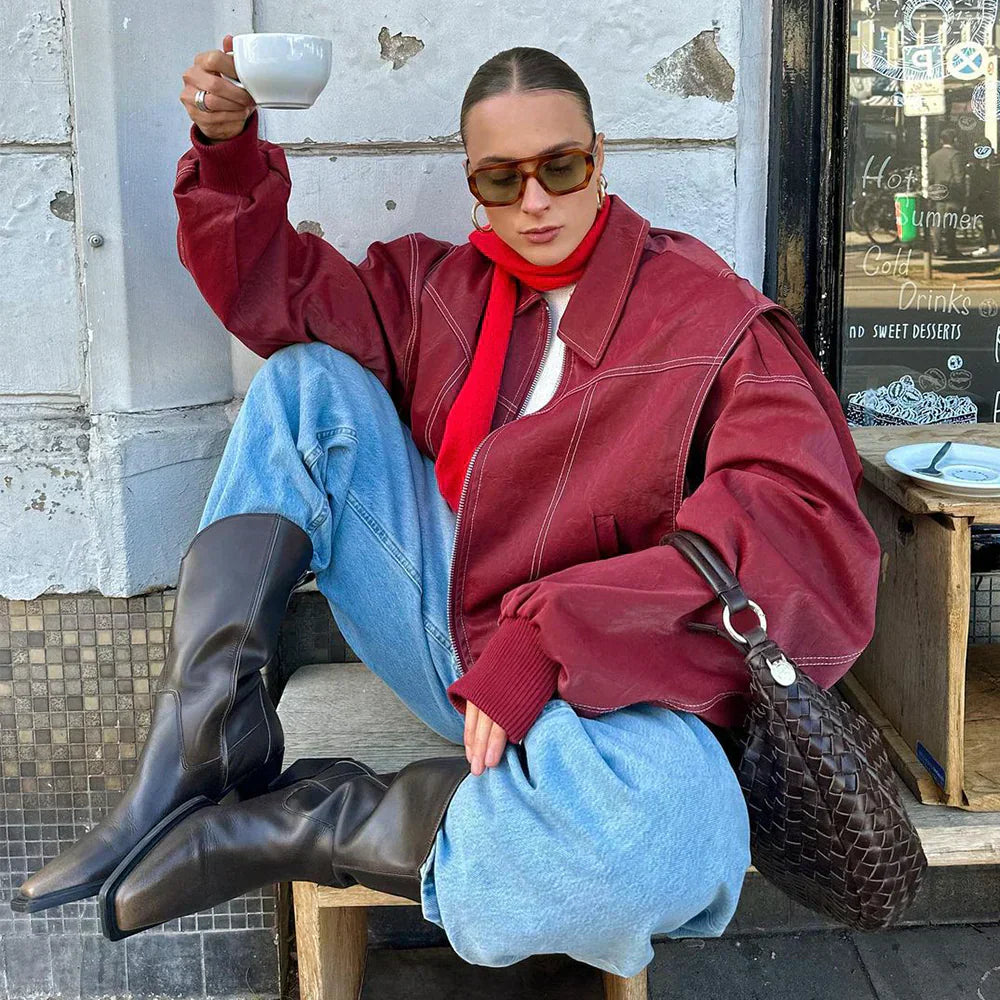 Grands manteaux pour femme col roulé oversize
