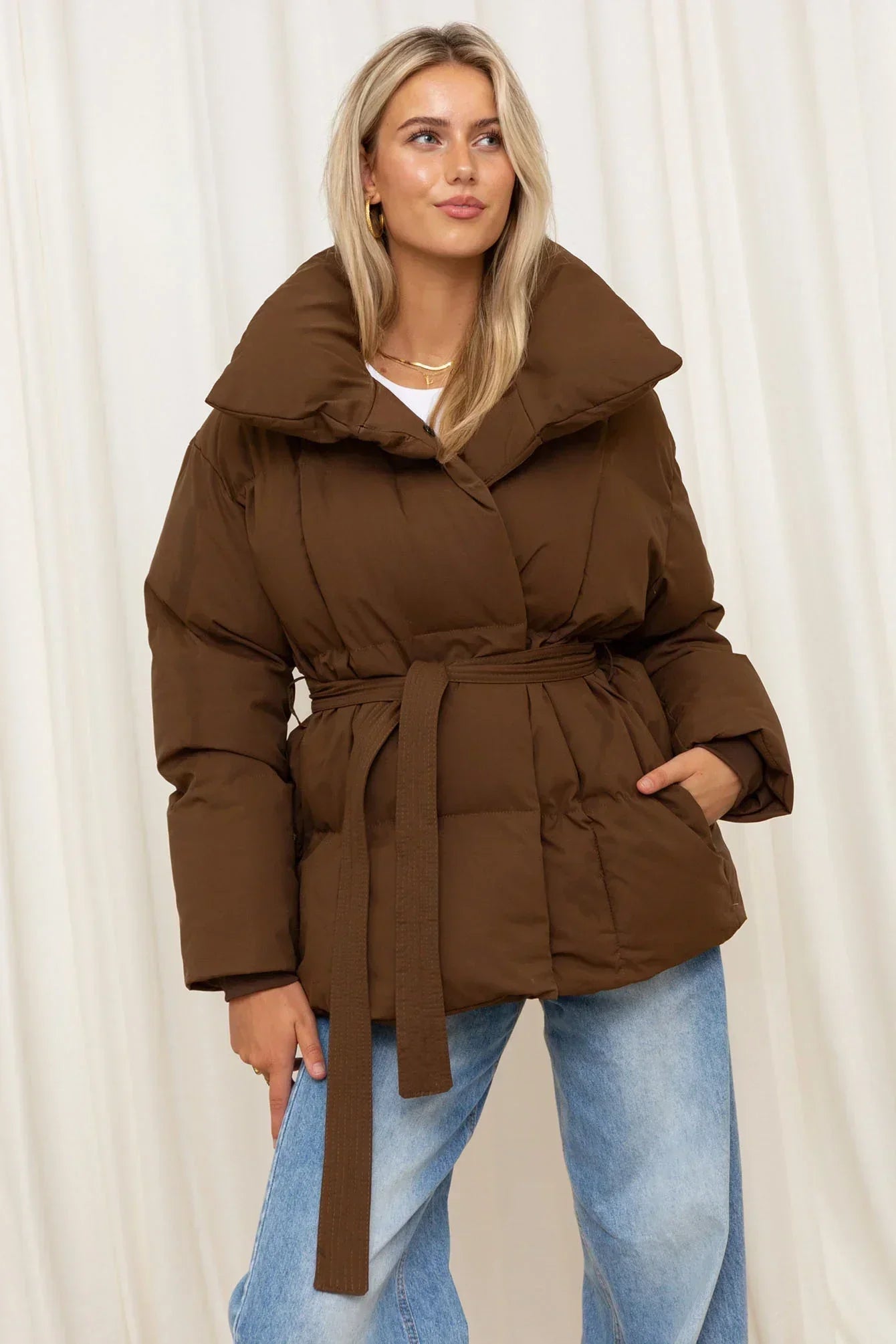 Veste d'hiver chaudement rembourrée