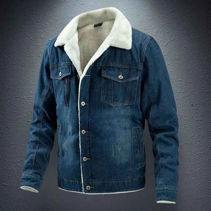 Blouson en jean isolé polaire chaude