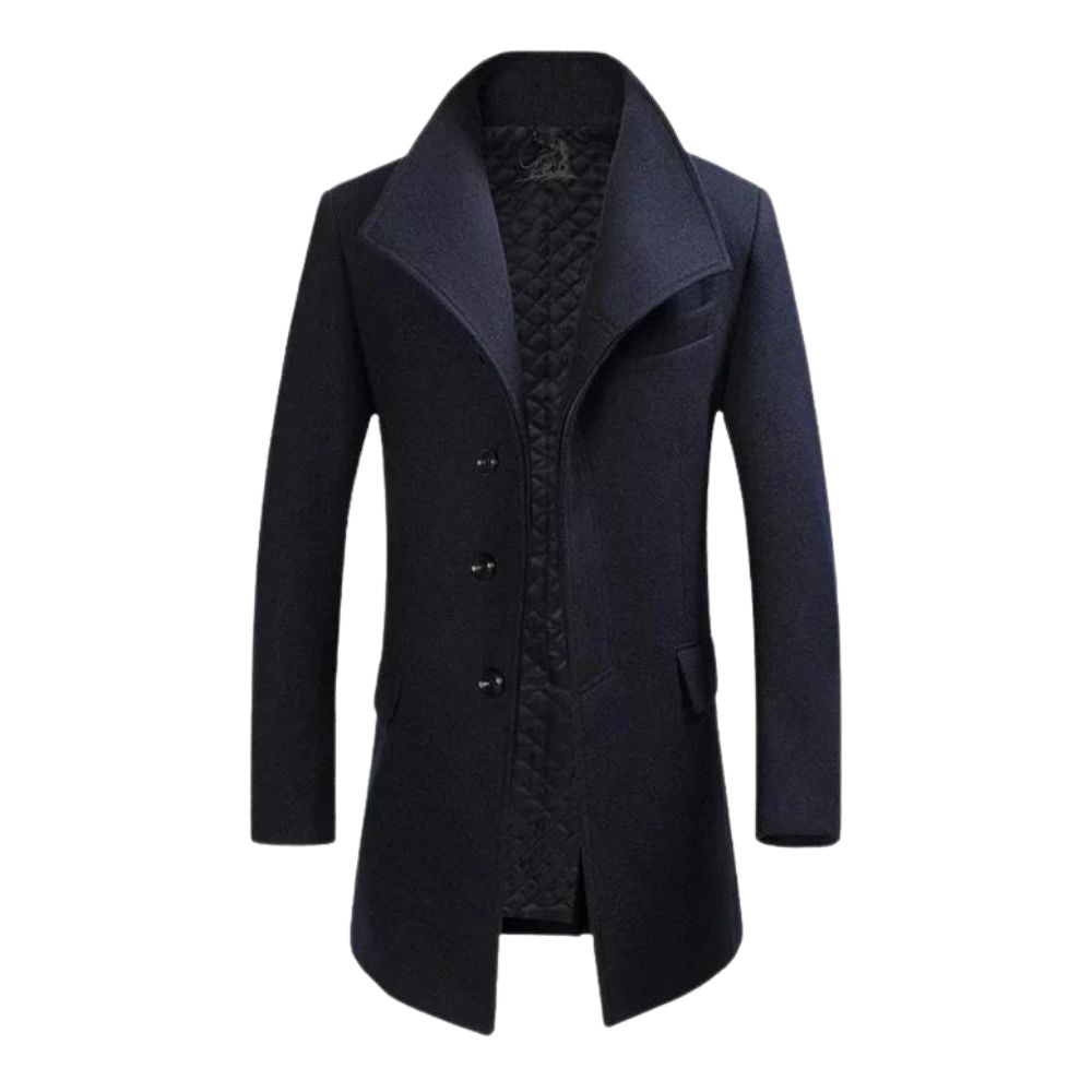 Élégance masculine avec un manteau en laine stylé