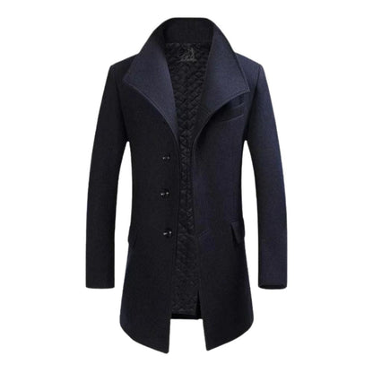 Élégance masculine avec un manteau en laine stylé