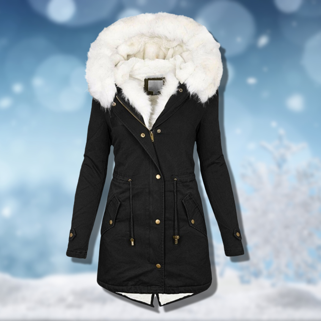 Veste d'hiver chaude doublée pour femme