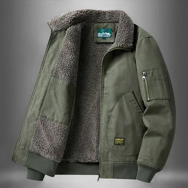 Veste d'hiver décontractée avec doublure Sherpa