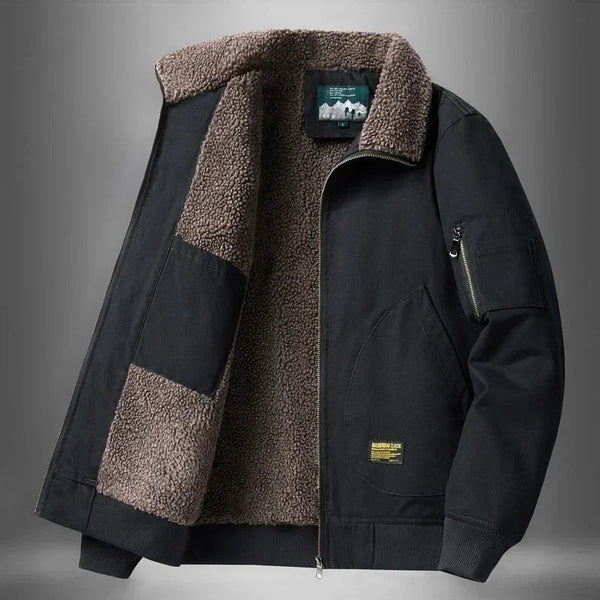 Veste d'hiver décontractée avec doublure Sherpa