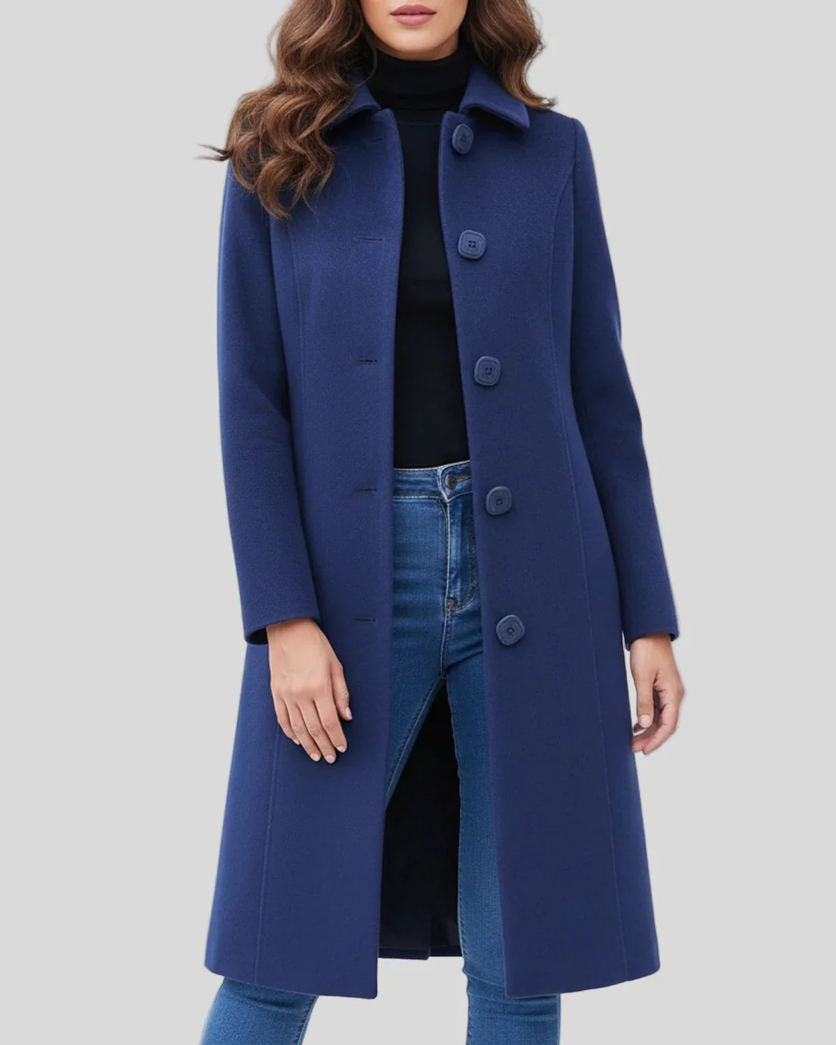 Trench-coat d'hiver pratique pour femme