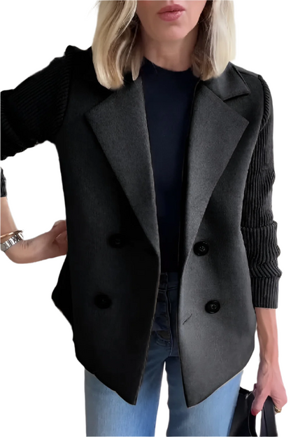 Blazer élégant en laine végétalienne pour femme
