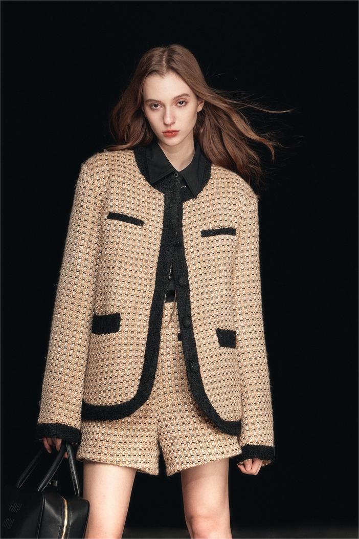Veste ronde matelassée stylée pour femmes
