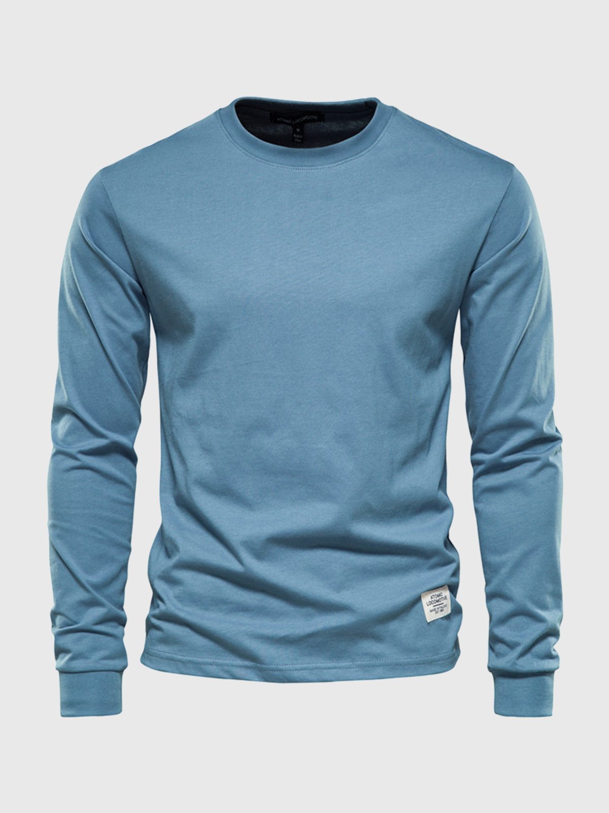 Chemise homme confortable, manches longues, coton