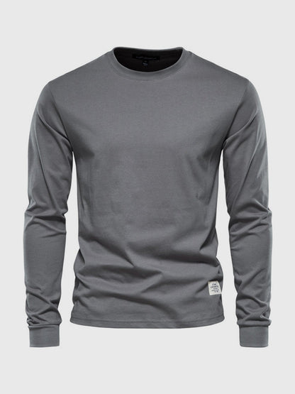 Chemise homme confortable, manches longues, coton