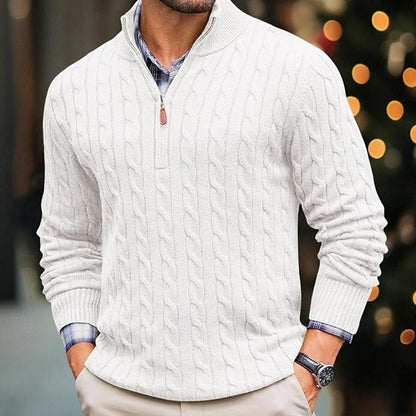 Pull torsadé classique Doux Chaud Moderne