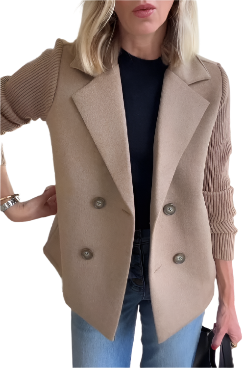 Blazer élégant en laine végétalienne pour femme