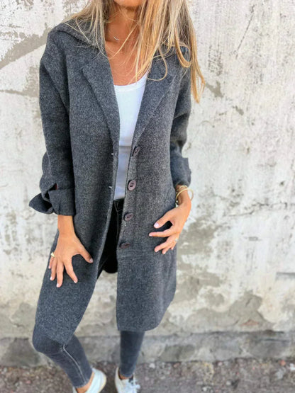 Manteau en laine Femme Classique Élégant Chaud