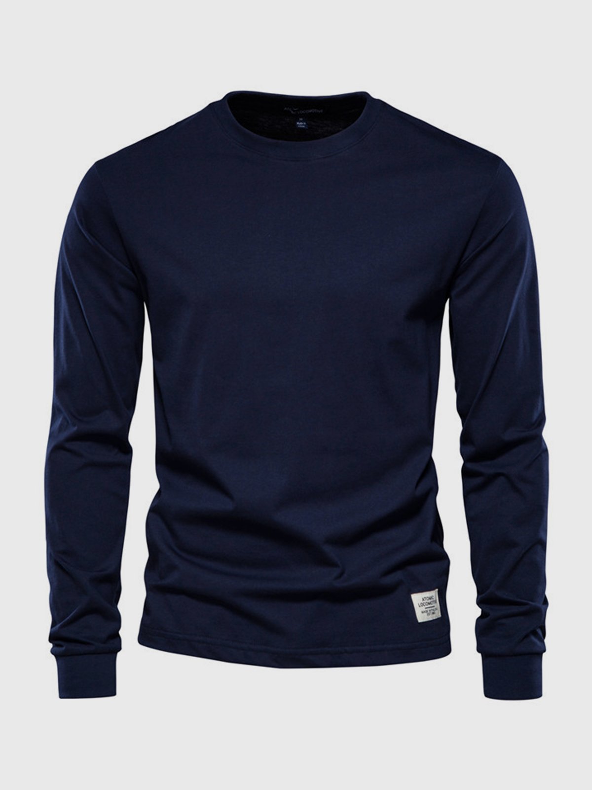 Chemise homme confortable, manches longues, coton