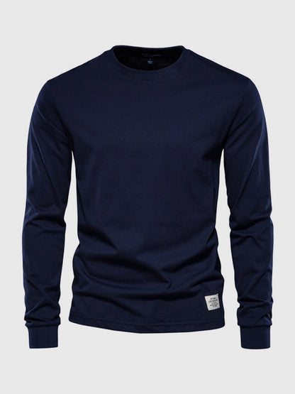 Chemise homme confortable, manches longues, coton