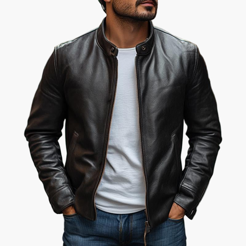 Veste homme Slim Fit col montant moderne